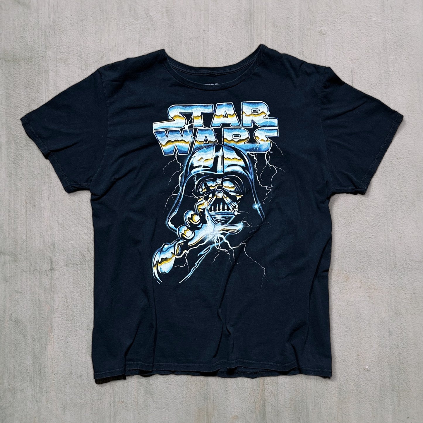 Vintage Chrome Darth Vader Star Wars Tee - M