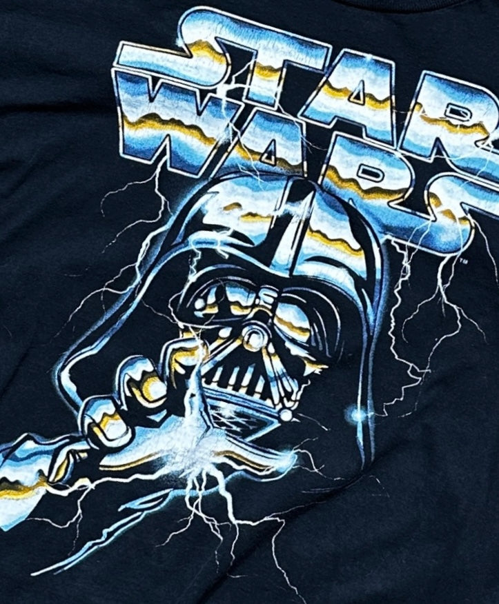 Vintage Chrome Darth Vader Star Wars Tee - M