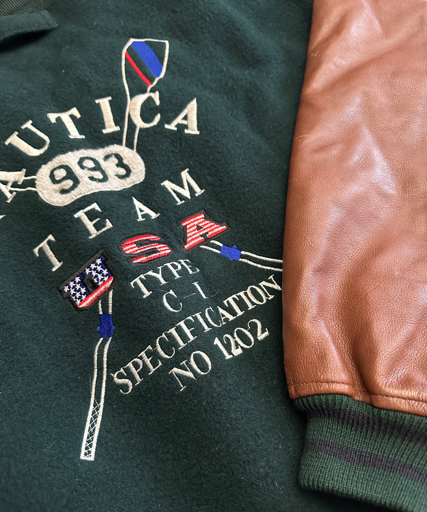 Vintage Nautica USA Bomber Jacket - L
