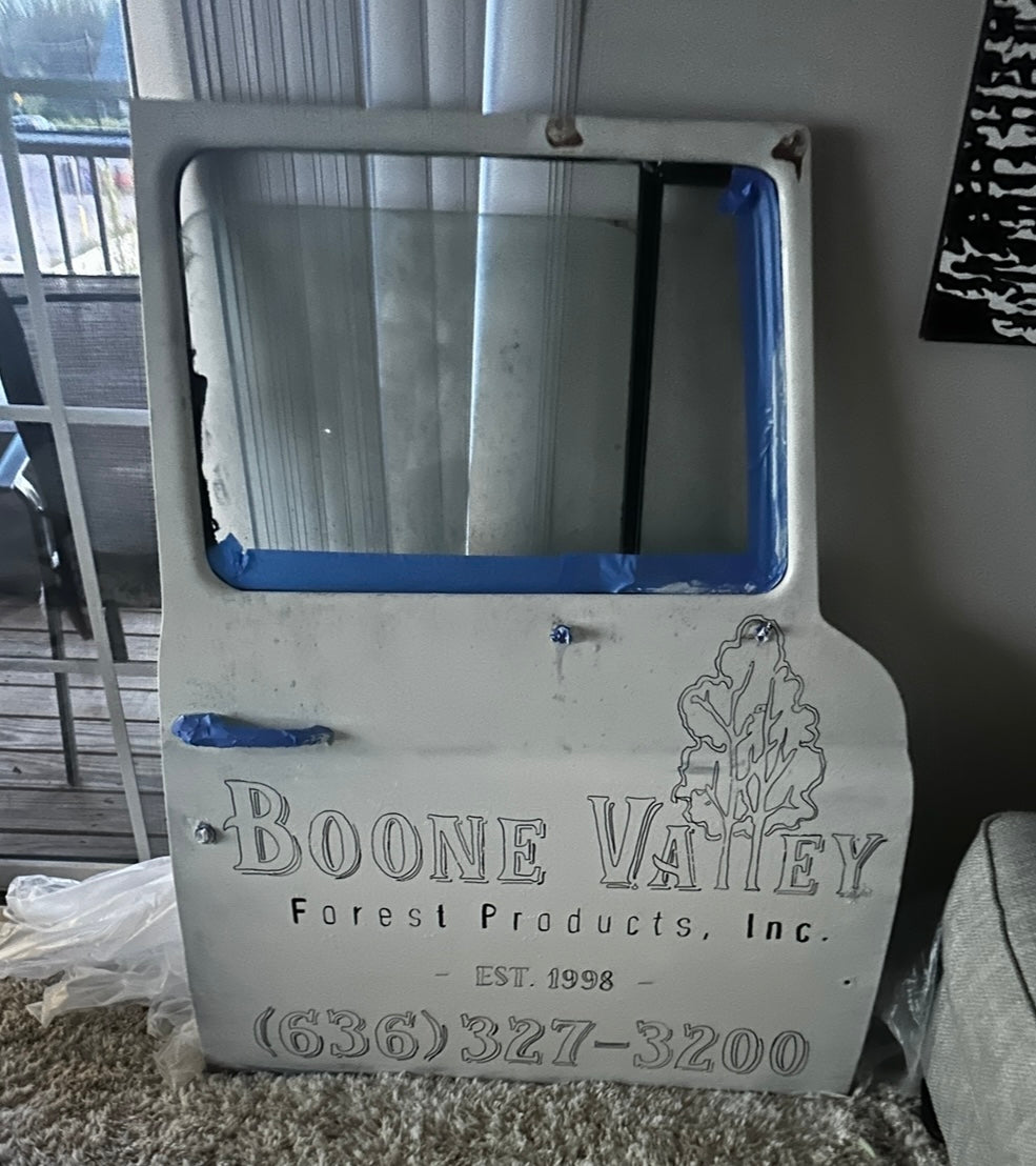 Custom Painted 1950's International Truck Door