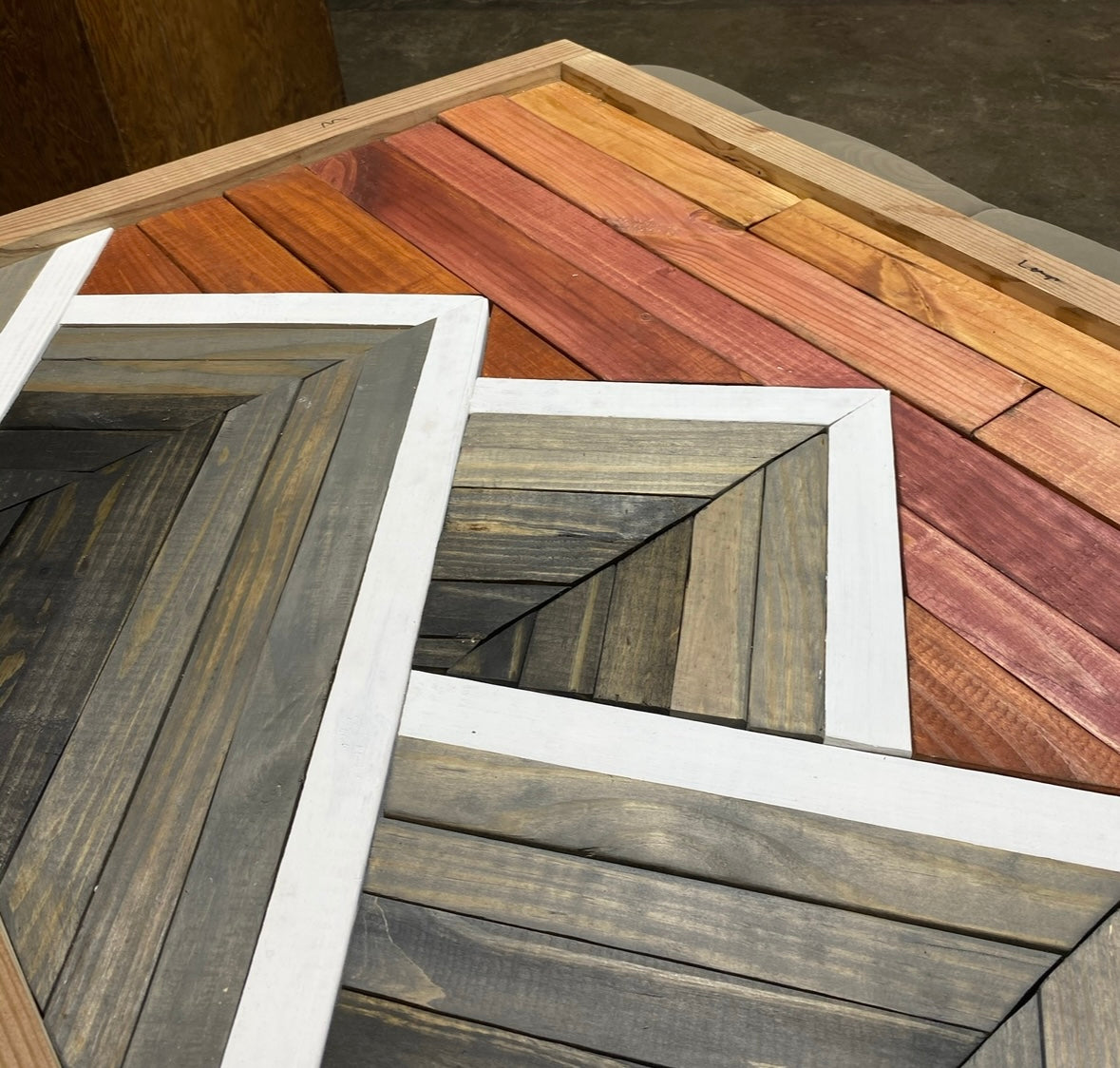 Custom Wood Mountainscape 4 ft. x 3 ft.