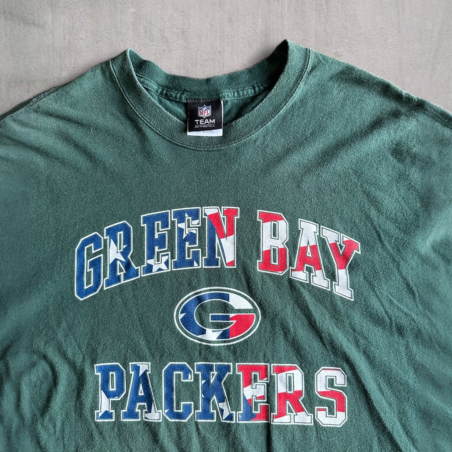 Vintage Green Bay Packers USA Tee - XXL