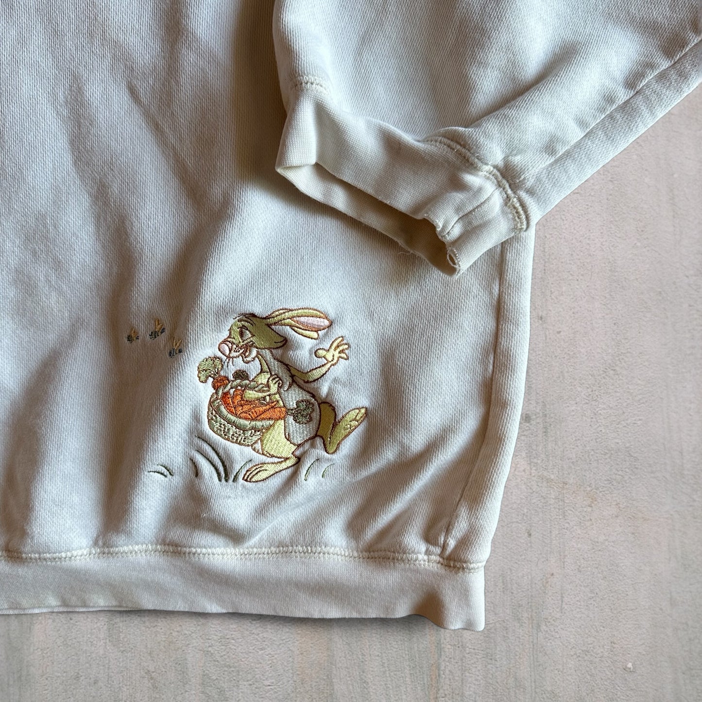Vintage Winnie the Pooh Quarter-Zip Hoodie - L