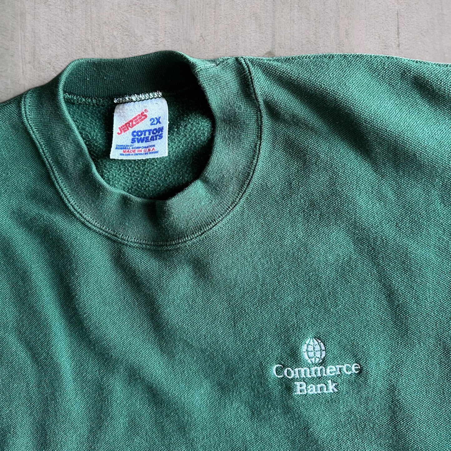 Vintage Commerce Bank Crewneck - L
