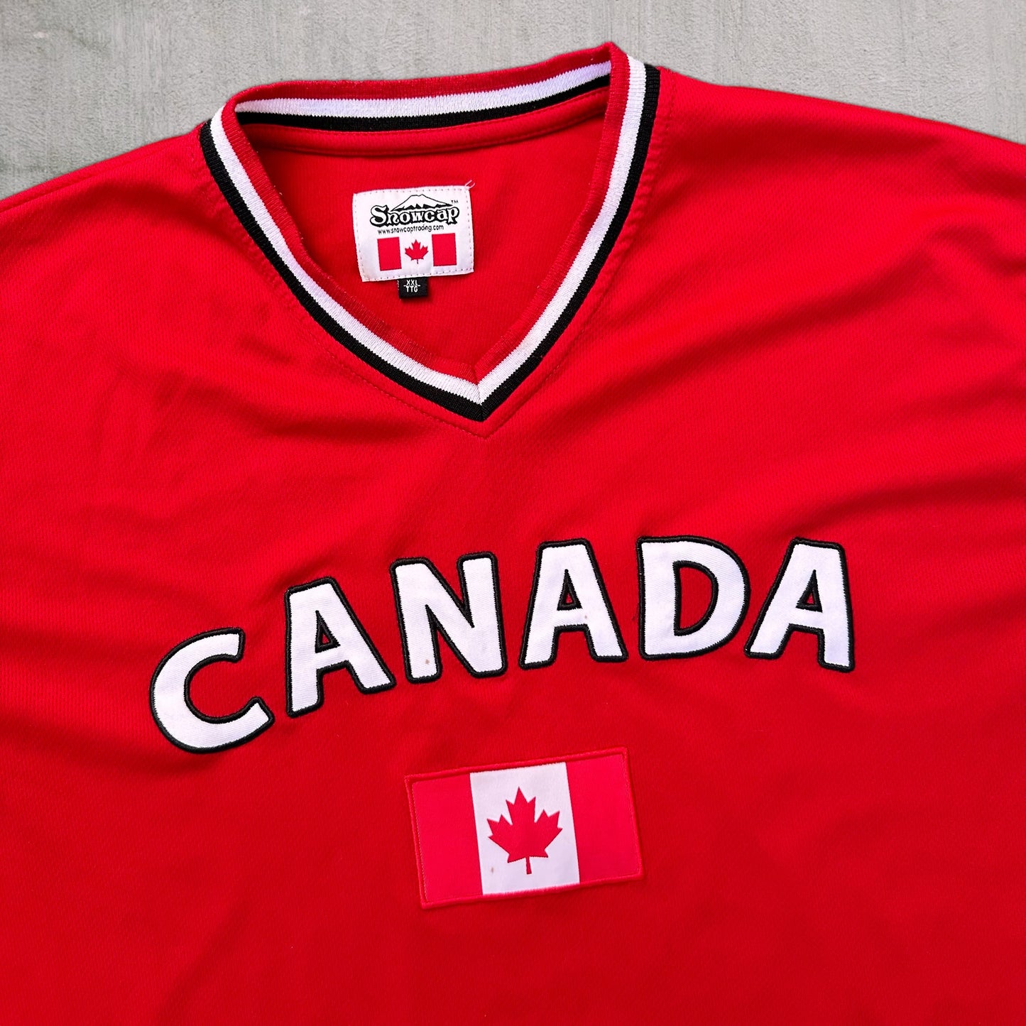 Vintage Canada Hockey Short Sleeve Jersey - L