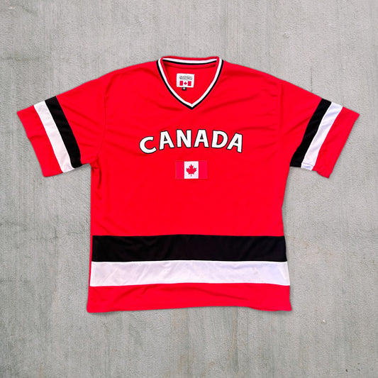 Vintage Canada Hockey Short Sleeve Jersey - L